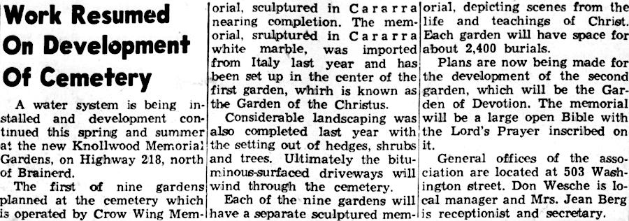 27 May 1954 Dispatch article