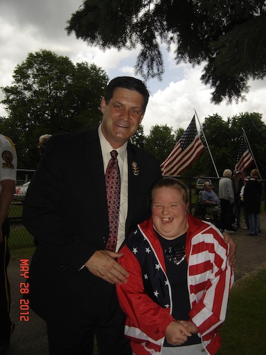 Rep. Chip Cravaack With Voter Bergen Hanson