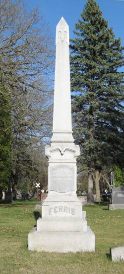 Evergreen Cemetery Tall Monument