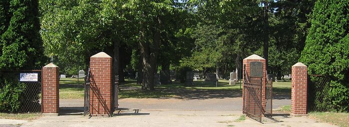Evergreen Cemetery 1st Avenue Entrance Gate