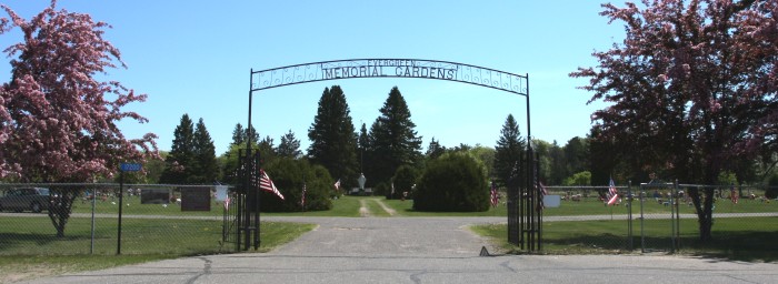 Memorial Gardens Cemetery Entrance Gate